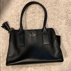 Perfect Kate Spade black pebbled leather bag!